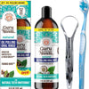 Coconut oil freshening and whitening mouthwash