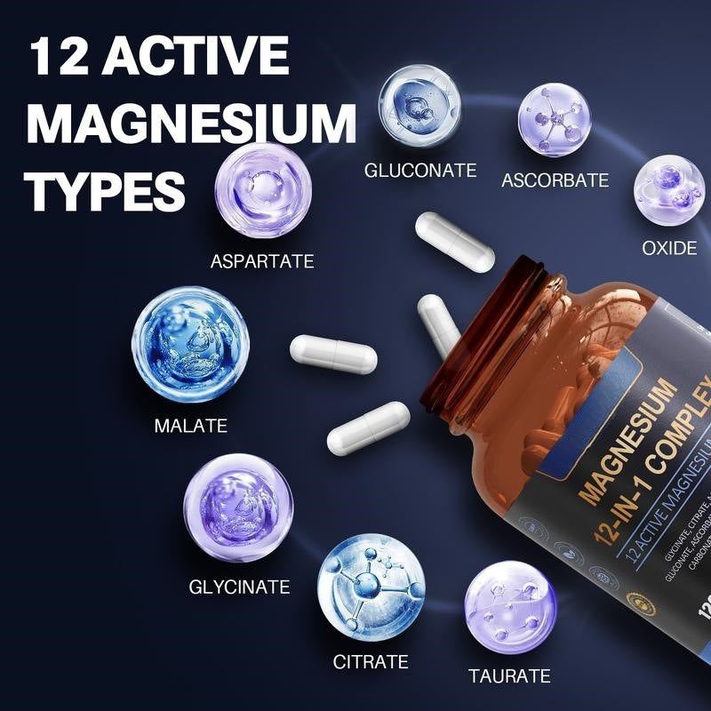 Magnesium Glycinate 12 in 1 Capsules