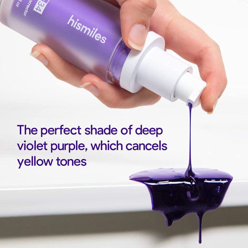 V34 Purple Whitening Toothpaste with Mint Flavor