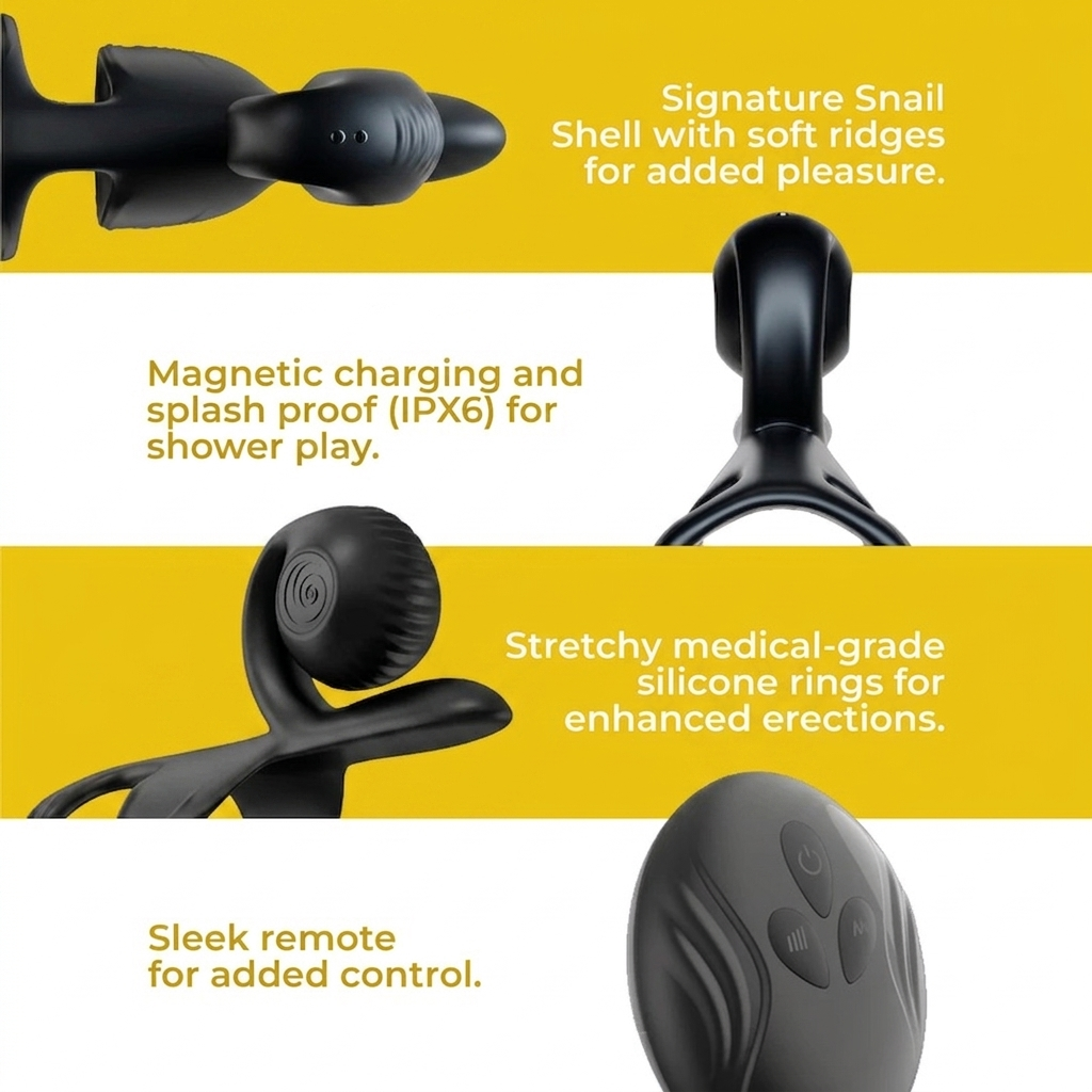 Snail Locking Couple Vibration Ring
