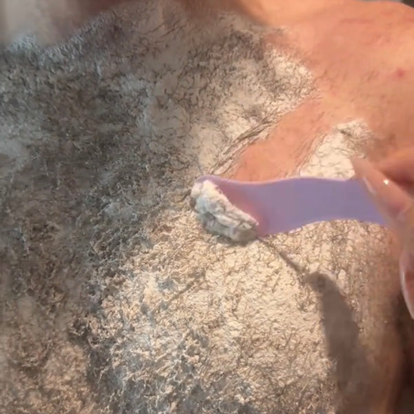 Customer using Gentle Hair Removal Spray
