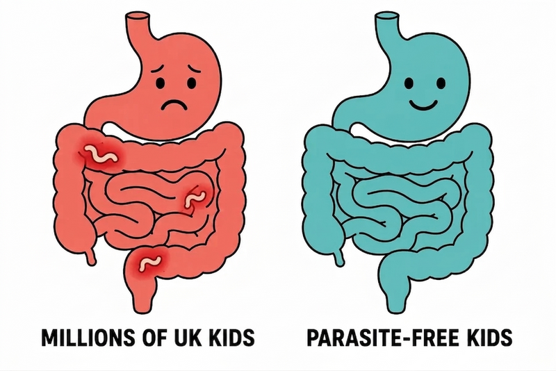 Millions of US Kids vs Parasite-Free Kids