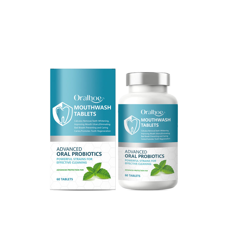 Oralhoe Mint Mouthwash Tablets for Teeth Cleaning and Fresh Breath
