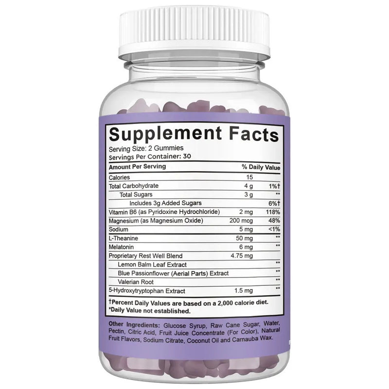 Bear Shape Sleep Vitamins Melatonin Gummies