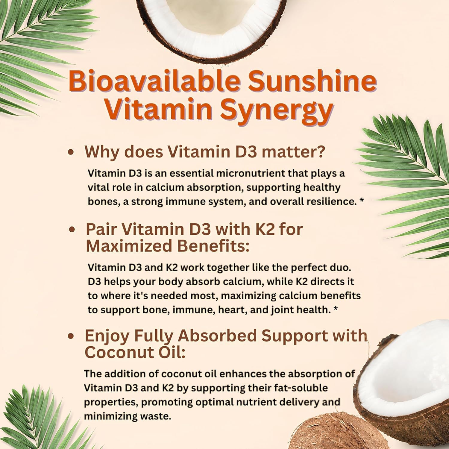 D3 + K2 Vitamin Capsules