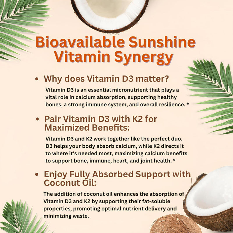 D3 + K2 Vitamin Capsules