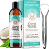 Coconut oil freshening and whitening mouthwash