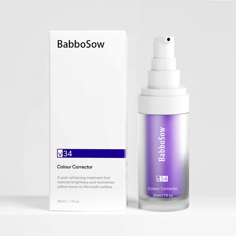 V34 Purple Whitening Toothpaste with Mint Flavor